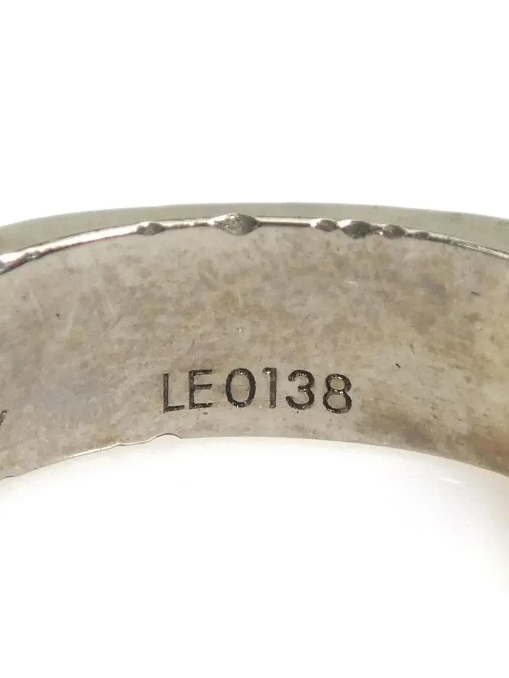 Auth Louis Vuitton Nanogram Ring Silver #302611L17B